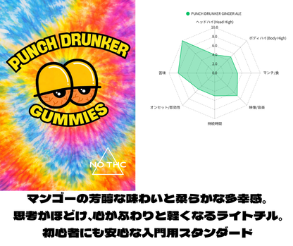５粒入り：PUNCH DRUNKER GUMMMIES mango ５粒｜KO ONLINE