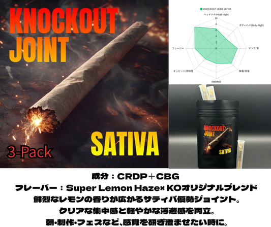 knockout JOINT - SATIVA ３本パック 3本｜KO ONLINE