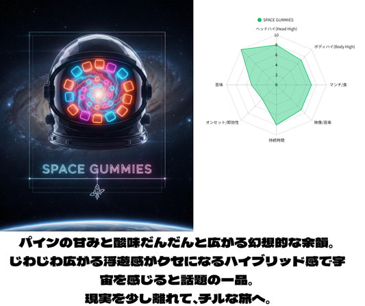 ５粒入り：NEW SPACE GUMMIES ５粒 （H4P）｜KO ONLINE
