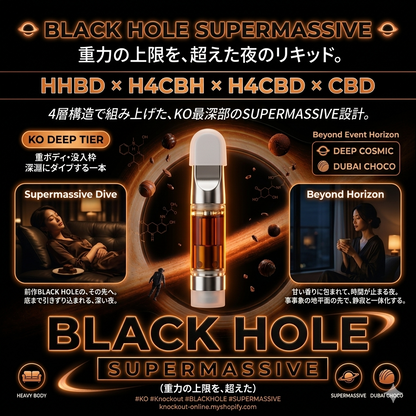BLACK HOLE -SUPERMASSIVE - 1mL 1mL （HHBD / H4CBH / H4CBD / CBD）｜KO ONLINE（3枚目）